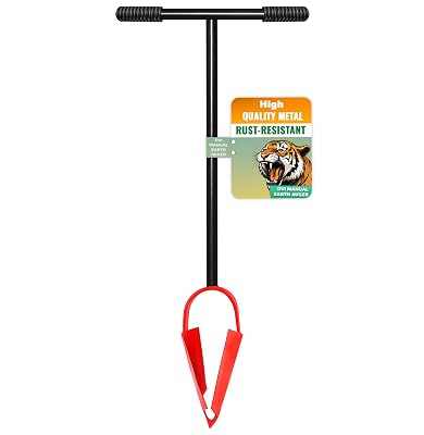 DVI Heavy Duty Steel Post Hole Earth Auger With Long Handle | Quick Digging for Lawn and Yard | Garden Hand Auger | High