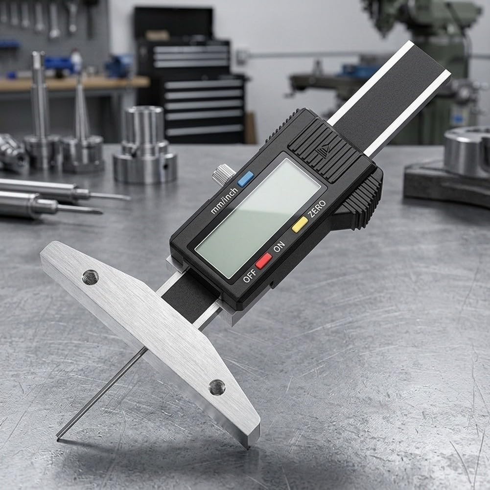Automatischer Abschalt-Tiefenmesser 0-200mm LCD