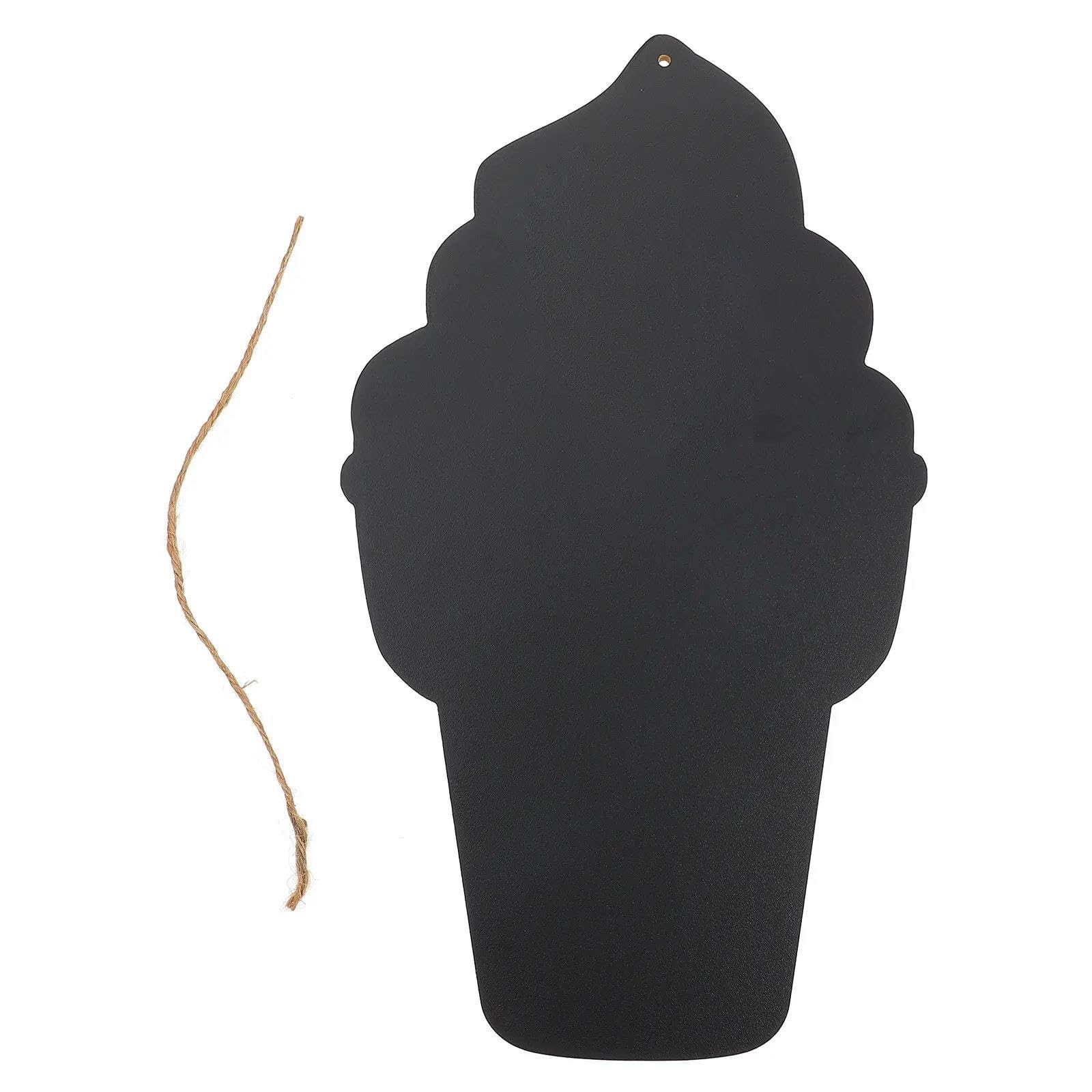 Mini Ardoise Tableau noir suspendu en forme de crème glacée