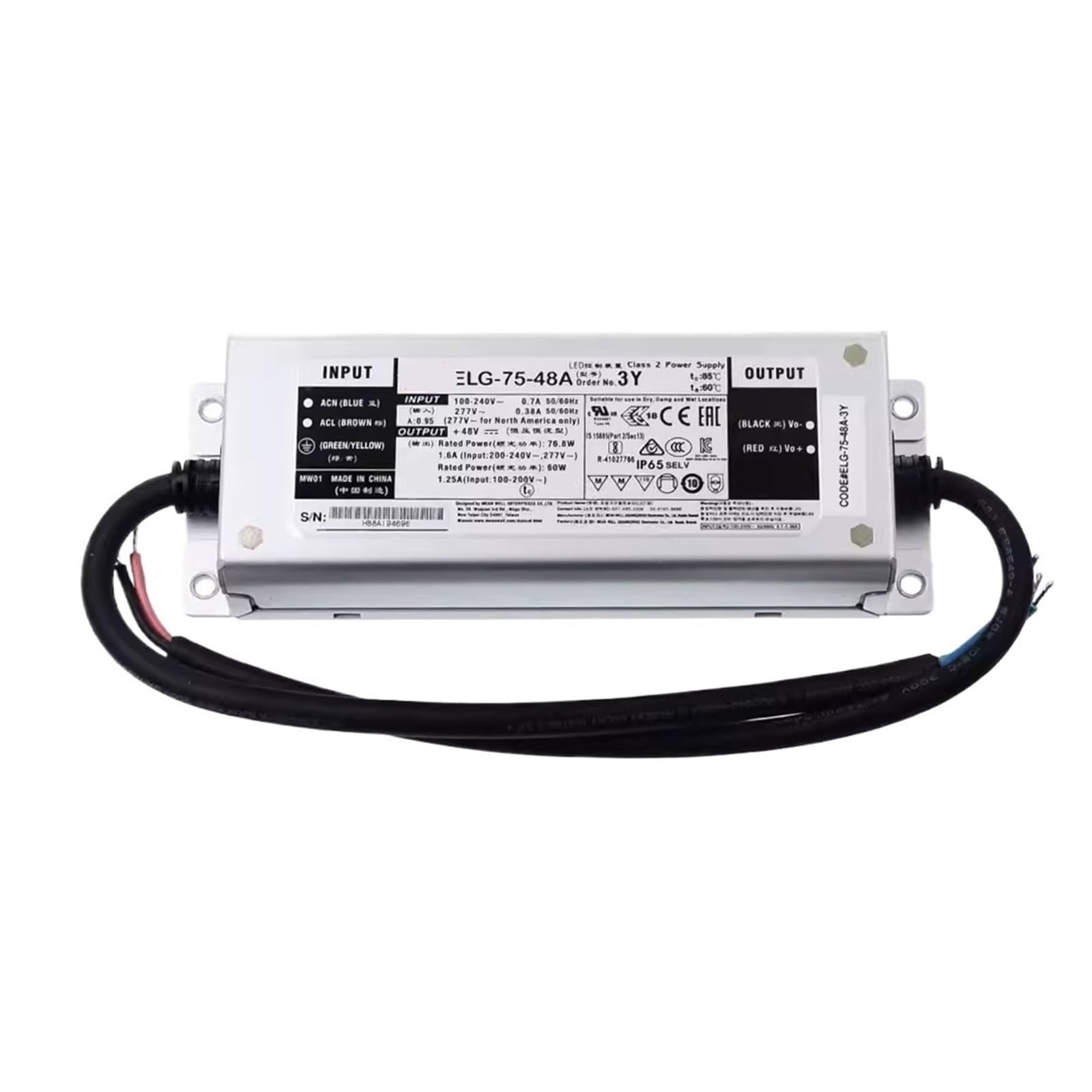 SWEWDSQG ELG-75 Waterproof constant current drive 12/24/36/42/48 Switching power supply ELG-75-42A-3Y(ELG-75-36A-3Y)