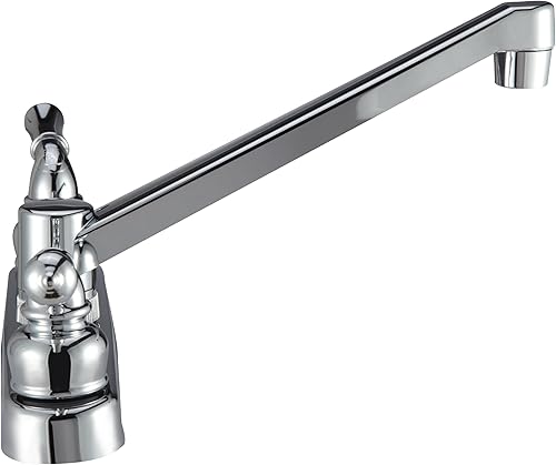 Miniatura 6 de Pacific Bay PB-K14CP - Grifo para fregadero de cocina con palancas clásicas, chapado metálico sobre plástico ABS (cromo pulido)