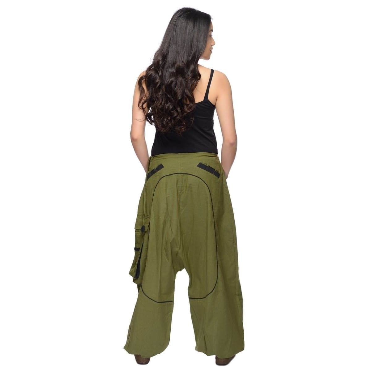 Simandra Pantalón Harem o Herén, Pantalones Aladin, Bombachos para Mujeres/Hombres para Todo el año