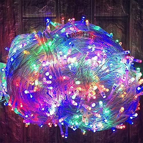 GenericLED RGB String Light 50 Meter with 40% More Brighter Automatic Pattern Change Diwali Festivals Christmas Multi-Purpose Pack of 1 Make in India || White Wire || QWE12