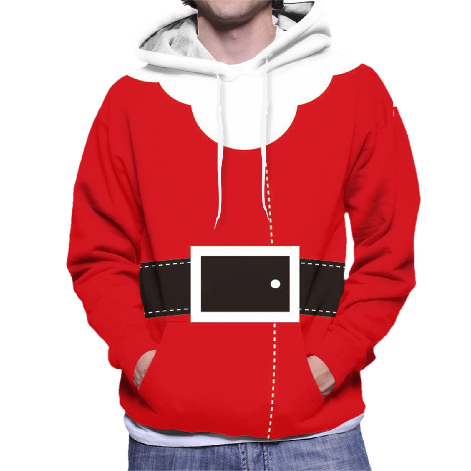 Sweat à capuche avec impression 3D dynamique et grand sac de rangement