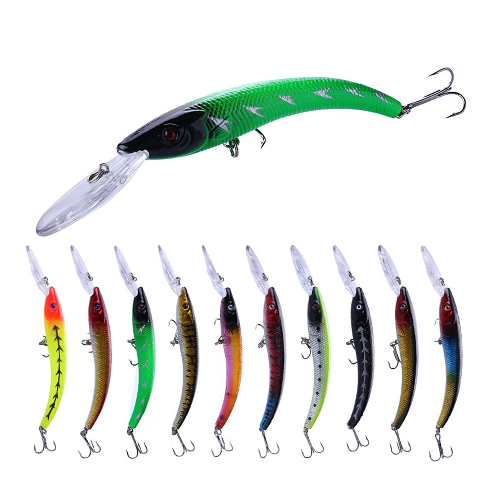 Leurre De Pêche Crankbait 16g – Forme Poisson, Métallisé, Jaune, Neuf