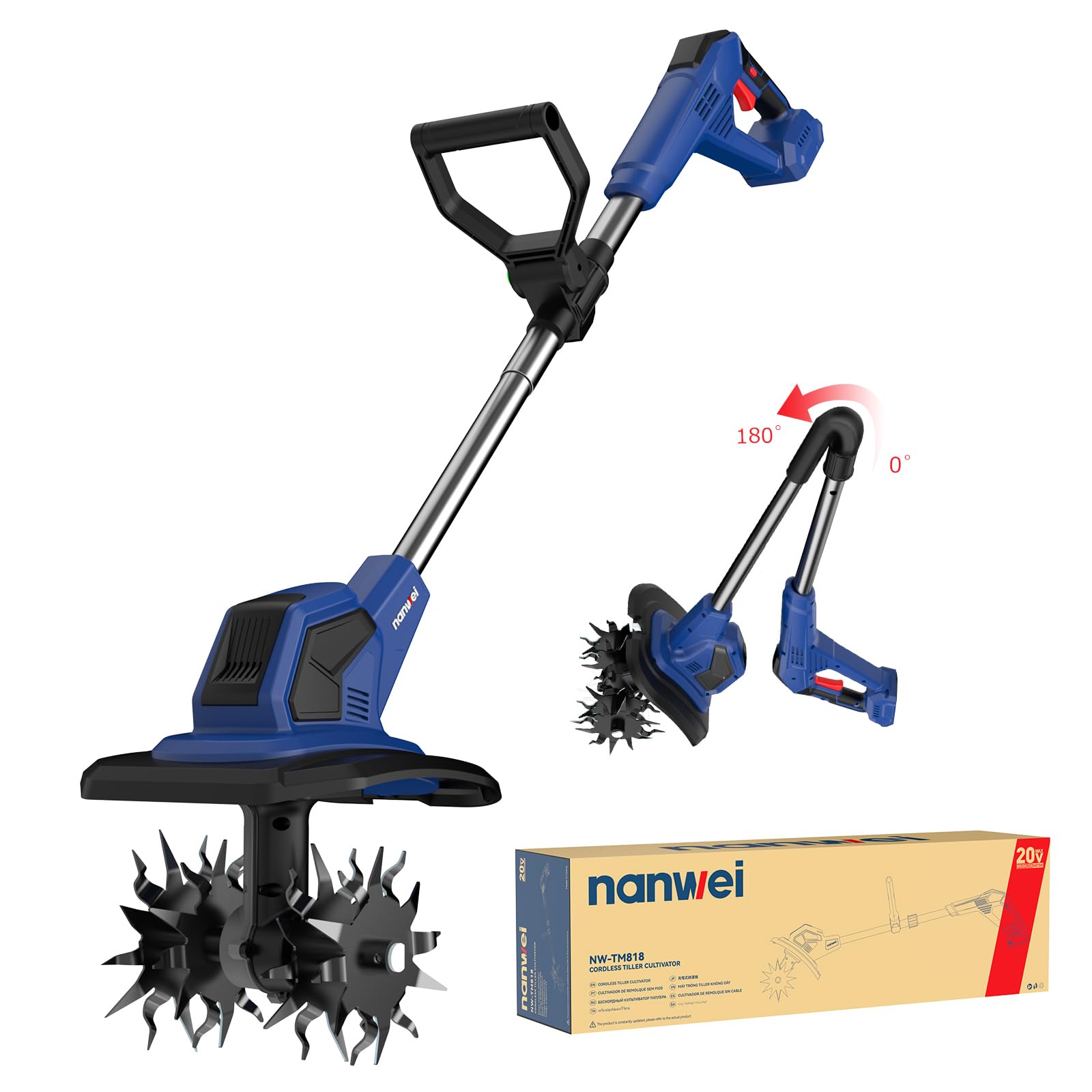 Amazon | 【2026新型】NANWEI 耕運機 家庭用 マキタ18Vバッテリー対応