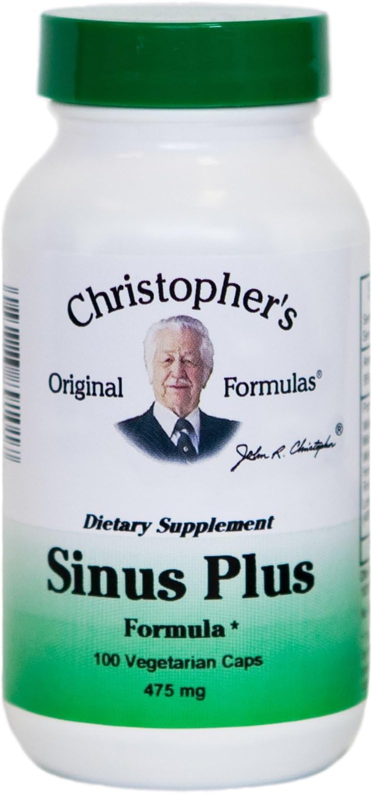 Christopher's Original Formulas Sinus Plus, Sinus Support Capsules, Whole Herb Synergistic Blend, 100 Count