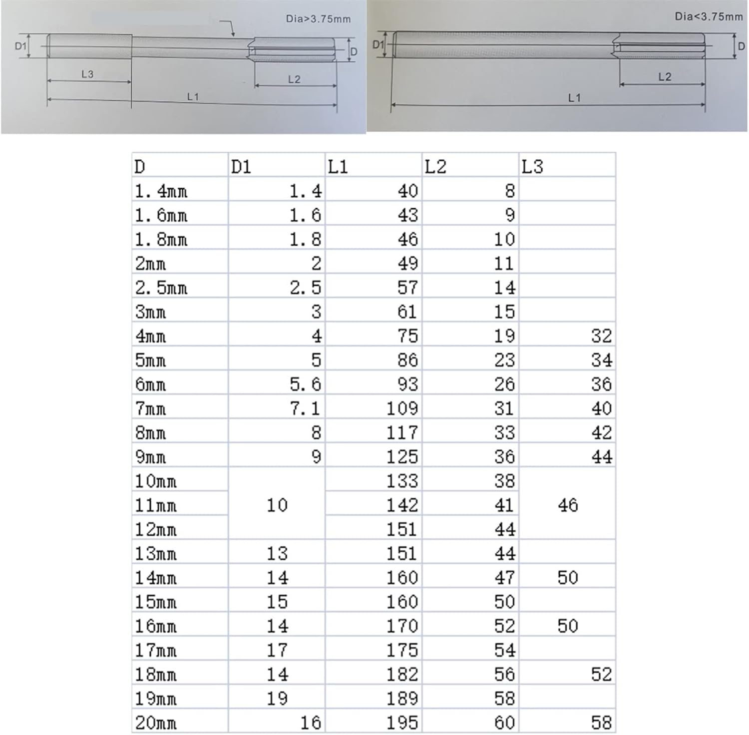 Adjustable Machine Reamer, 1mm - 20mm HSS Straight Shank Chucking Reamer MINGPING (Size : 17mm H8)