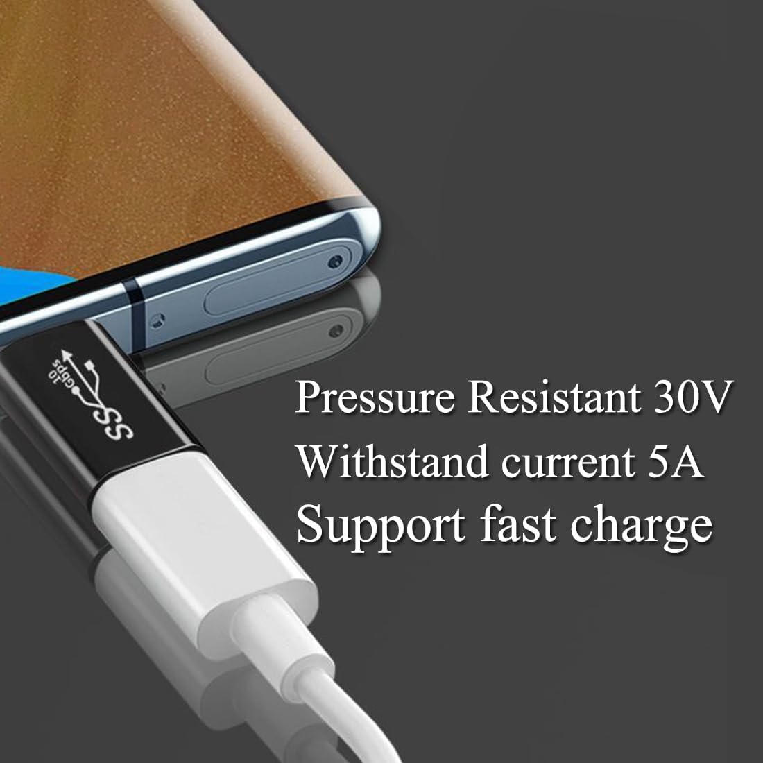 Toptekits 4 Pack USB C Adapter, USB Type-C Male to Male Adapter Extender, Support 10Gbps Rate, Audio and Video, Fast Charging (Straight M/M) image 3