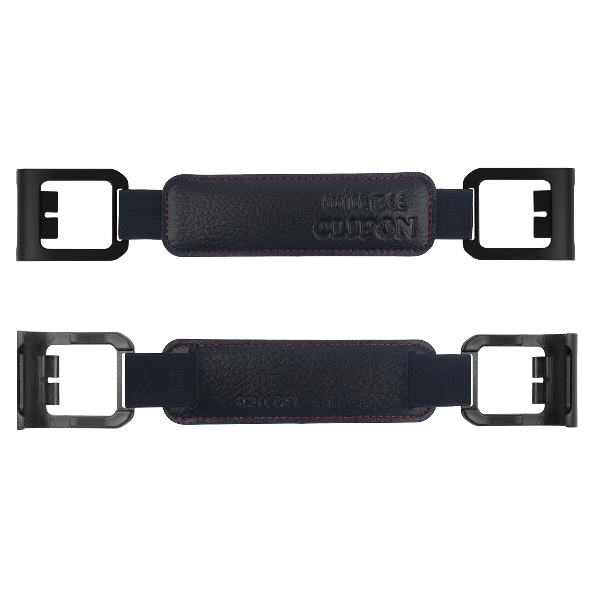 WiLLBee CLIPON Hand Pad Wide - Tablet e-Book Hand Strap Finger Grip Holder (Black, for 7.8-8.2 inch Device)