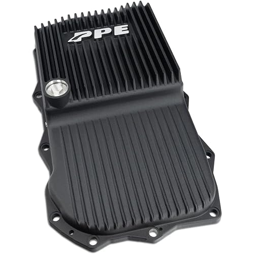 PPE- Heavy-Duty Cast Aluminum Transmission Pan (Black) 228053020 Compatible with Ram 2013-2021+ 5.7L V8 Gas, 3.0L EcoDiesel or Dodge 2015-2021+ Challenger/Charger 5.7L V8, 6.4L V8 Gas with 8HP70/8HP75