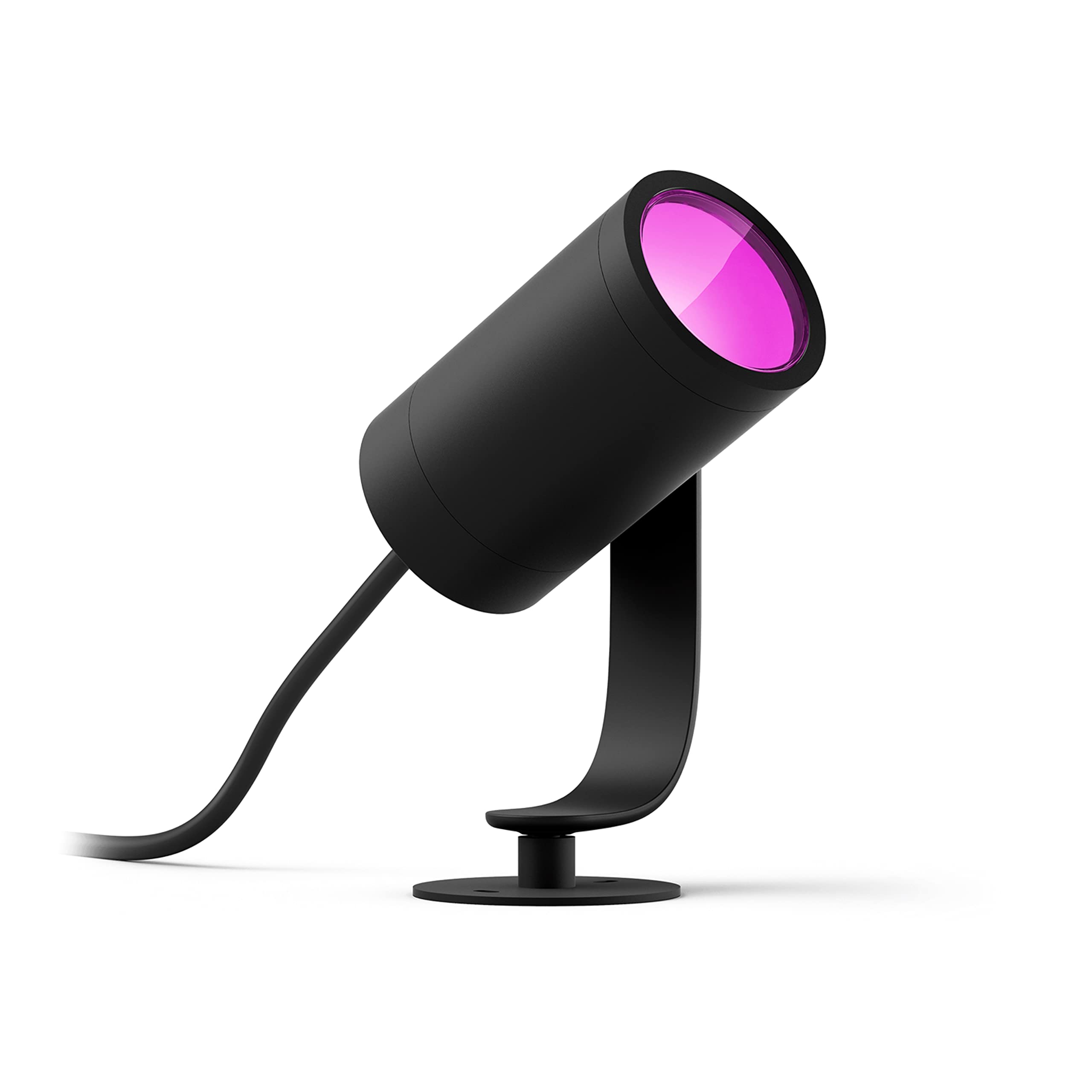 Philips Hue Lily Kit de base avec 10 spots de jardin (anthracite) - Lumière blanche et colorée - Comprend 1 câble d'alimentation - Éclairage de jardin - Hue White and Color Ambiance