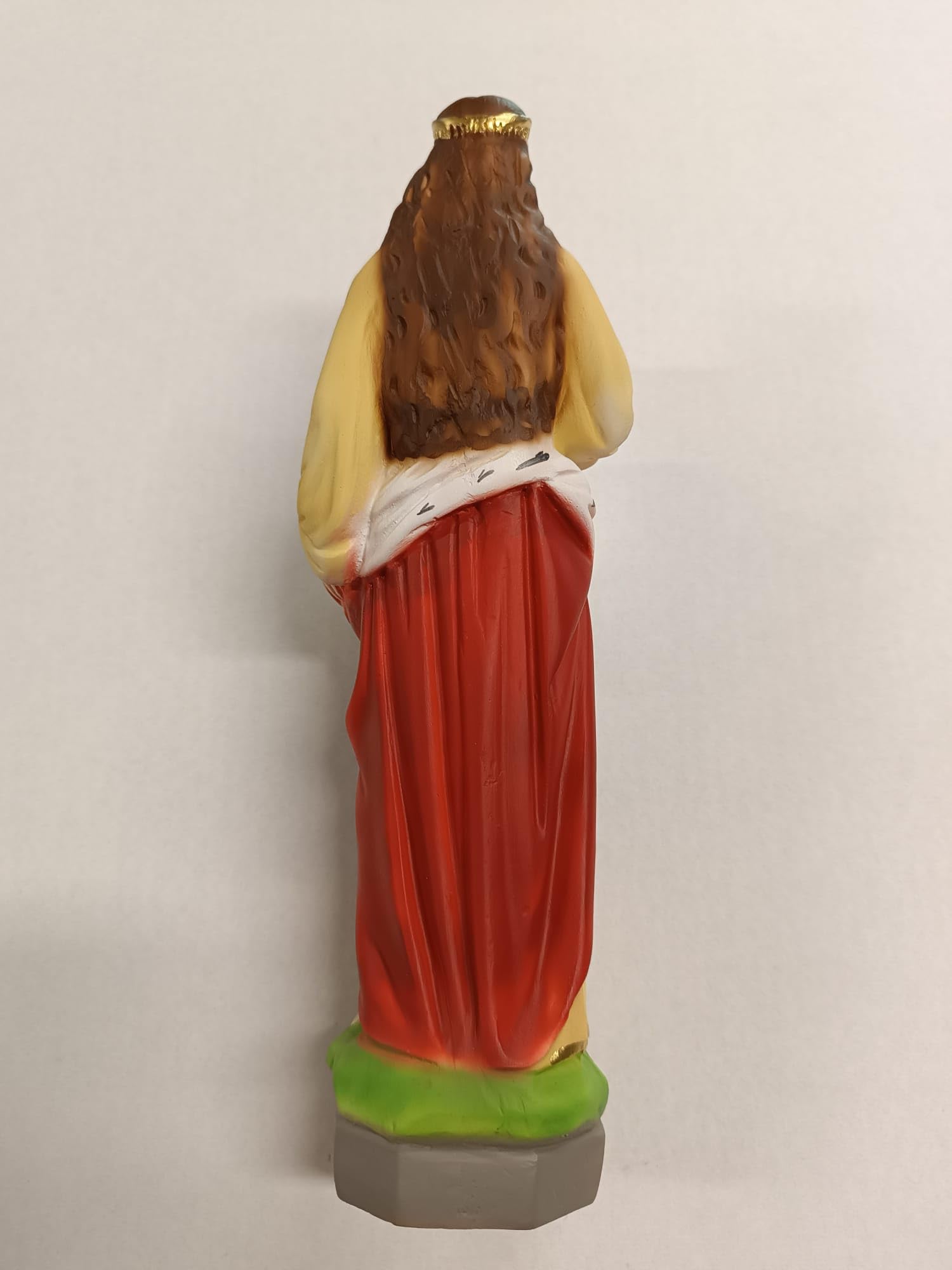 Generico ArteSacracaravaggio Statua di Santa Apollonia cm 30 (11,81 inches) in marmo resina piena decorata a mano di produzione artigianale italiana