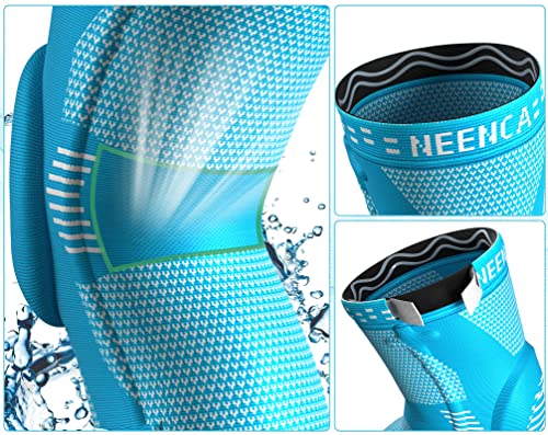 Image of NEENCA Professional Knee Brace, Compression Knee Sleeve with Patella Gel Pad & Side Stabilizers, Knee Support Bandage for Pain Relief, Medical Knee Pad for Running, Workout, Arthritis, Joint Recovery