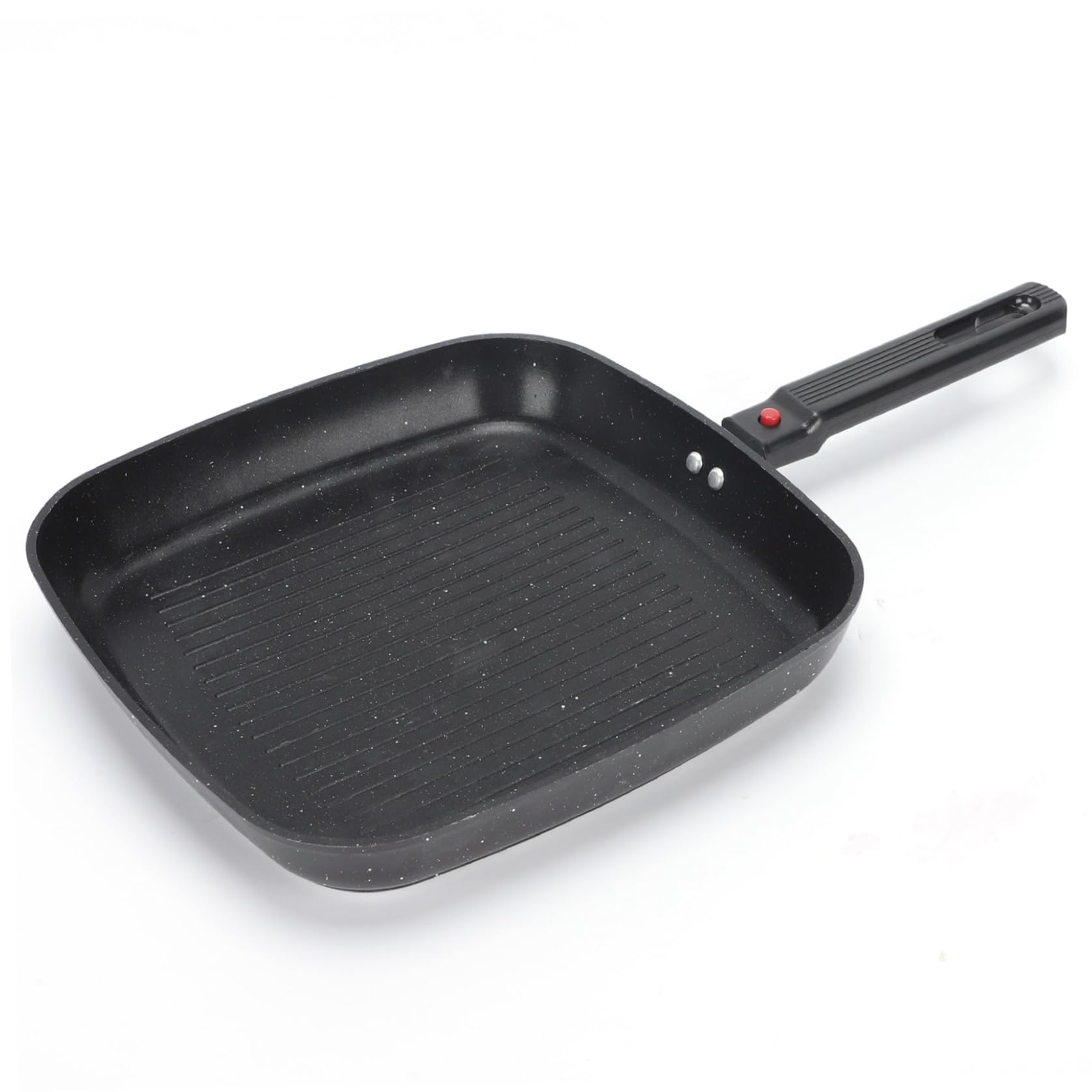 Xoeryoy Stovetop Griddle, Stovetop Griddle Grill Pan With Detachable Handle - Square Black Metal For Stove Top, Comales For Tortillas, Ideal Grilling, Frying & More