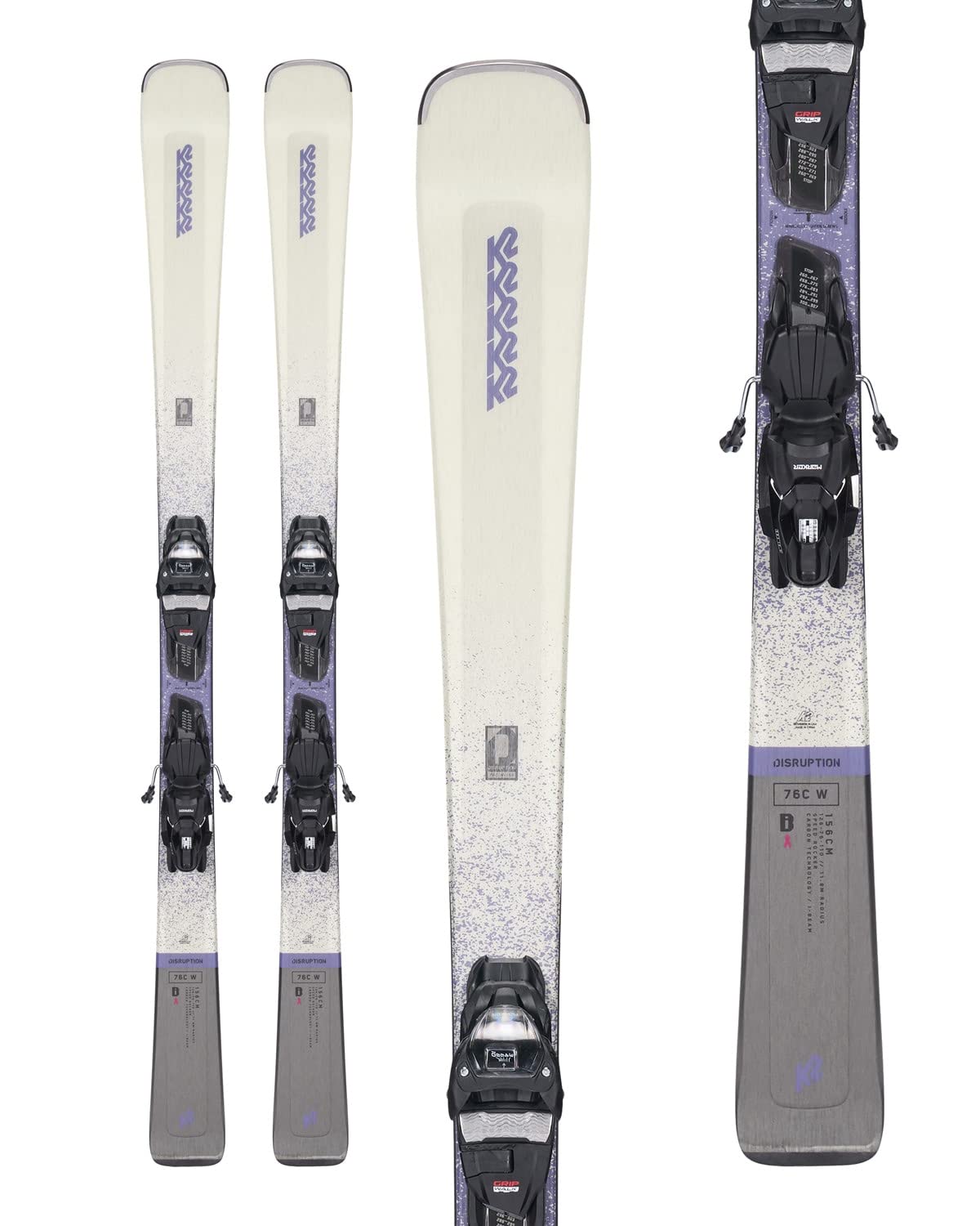 Amazon | K2 Disruption 76 C レディース スキー 156 W/ER3 10