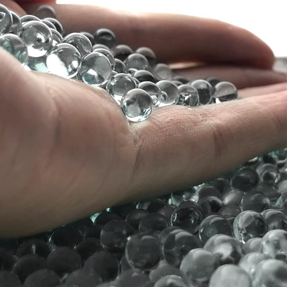 50PCS Boules décoratives, 25mm Billes de Verre Unies pour vases, Aquariums et décoration intérieure, Transparente