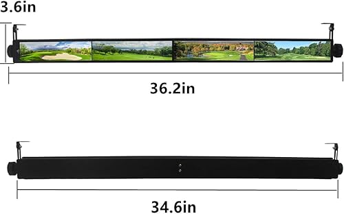 Miniatura 3 de Espejo universal para carrito de golf, espejo universal de 4 paneles para carritos de golf EZGO, Club Car, Yamaha (espejo retrovisor)