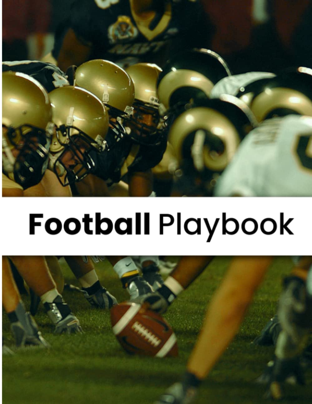Retrogama Football Playbook For Kids, Coaches and Professional Football Players: Coaching Notebook with Blank Field Diagrams and Schematic Diagrams ... Drills and Drawing Plays, Large Print 8.5x11