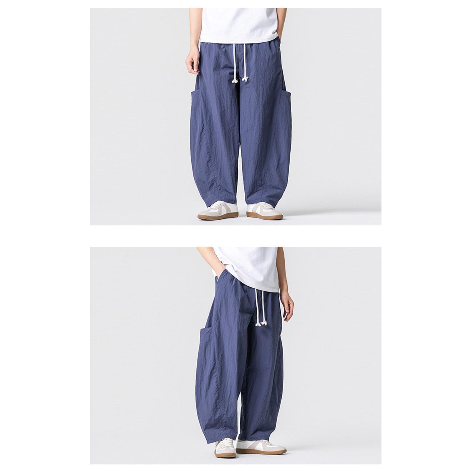 Pantalones de Trabajo Ligeros de Corte Relajado para Uso Casual, Pantalones de Pierna Ancha con transpirabilidad cómoda.