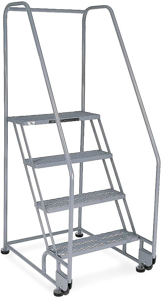 Cotterman - 4TS26A1E10B8P6 - Tilt and Roll Ladder: 40 in Platform Ht, 10 in Platform Dp, 24 in Platform Wd, Expanded