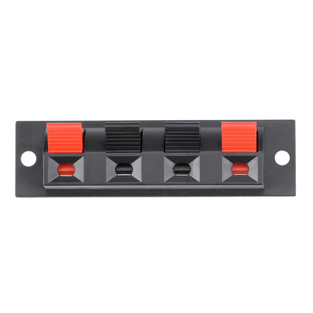 sourcingmap 5pcs 4 Way Push Release Connector Speaker Terminal Strip Block - Image 2