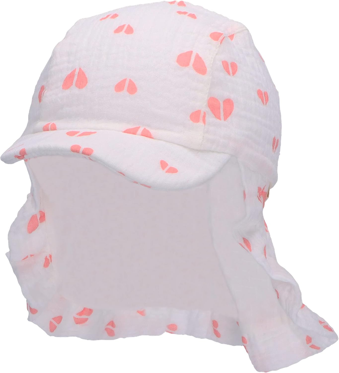 Sterntaler Children's Hearts Neck Cap, Ecru, 45 Unisex Children, ecru, 45