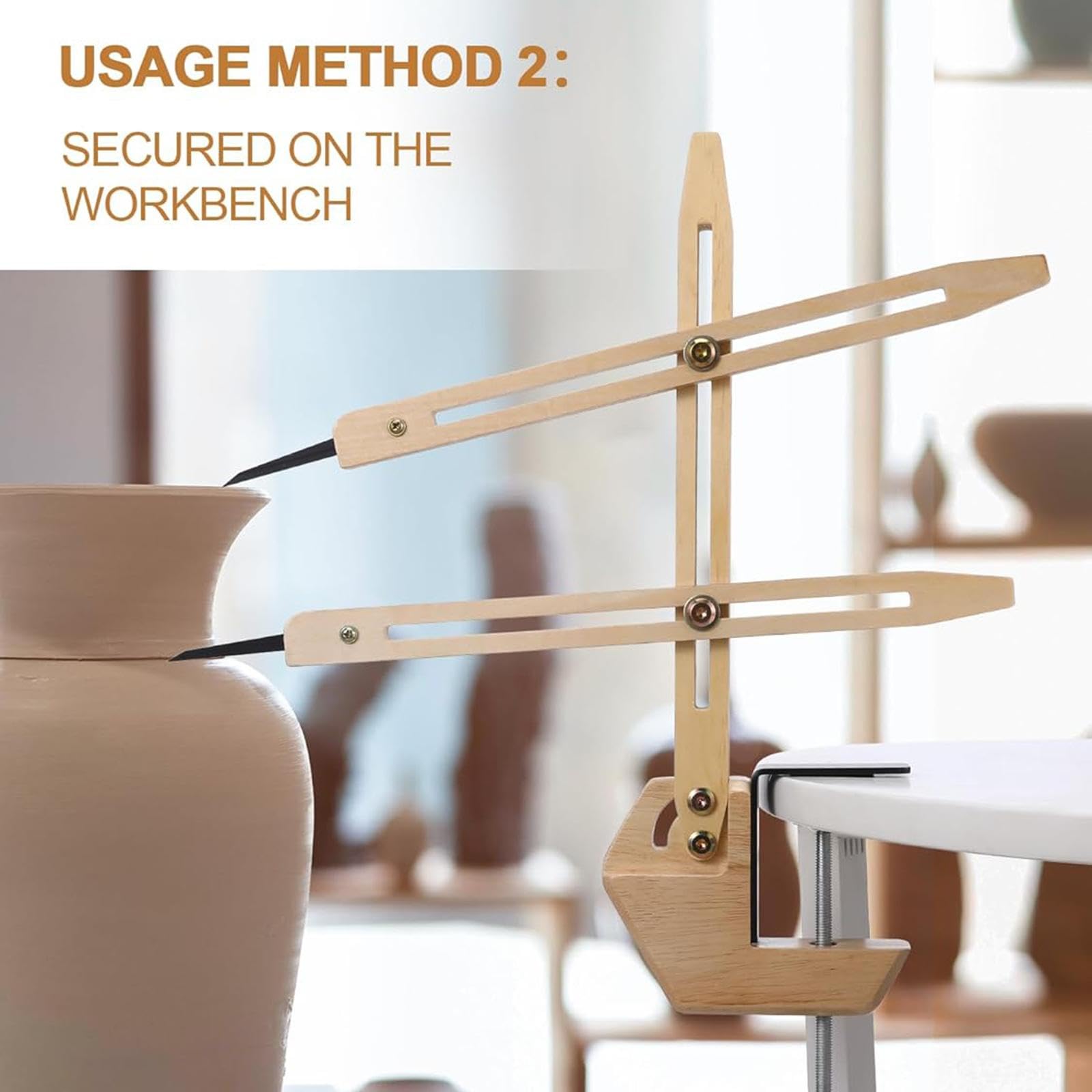 Pottery Throwing Gauge Holz Messlehre Modellierwerkzeug für Exaktes Arbeiten Und Kompakte Handhabung für Hobbytöpfer Und Haushalte