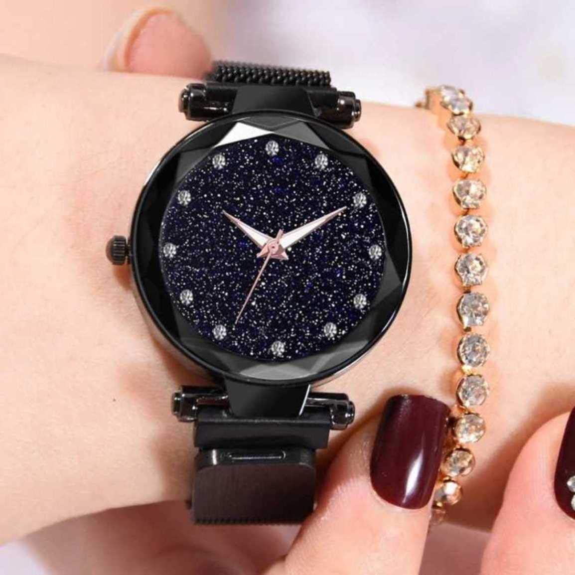 AVICII Analogue Girls Watch (Black Dial Black Colored Strap) (B084P657YJ) Amazon Price History, Amazon Price Tracker