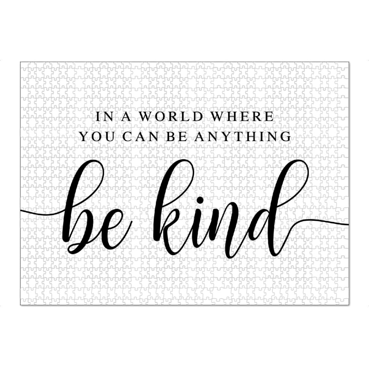 artboxONE-Puzzle XXL (1500 Teile) Typografie *Be Kind* - Puzzle Bedroom wall Decor Bedroom wall Decor Kids Room Decor