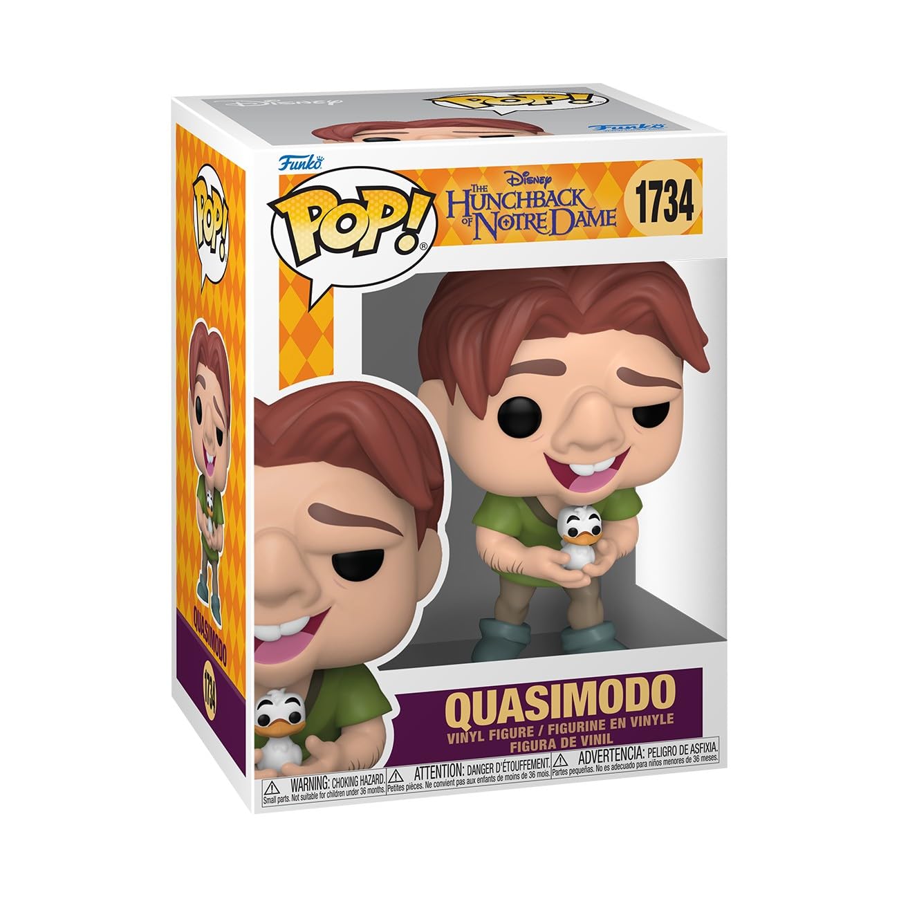 Funko POP! Disney: Hunchback of Notre Dame - Quasimodo with Bird - Collectable Vinyl Figure - Gift Idea - Official Merchandise - Toys For Kids & Adults - Model Figure for Collectors and Display