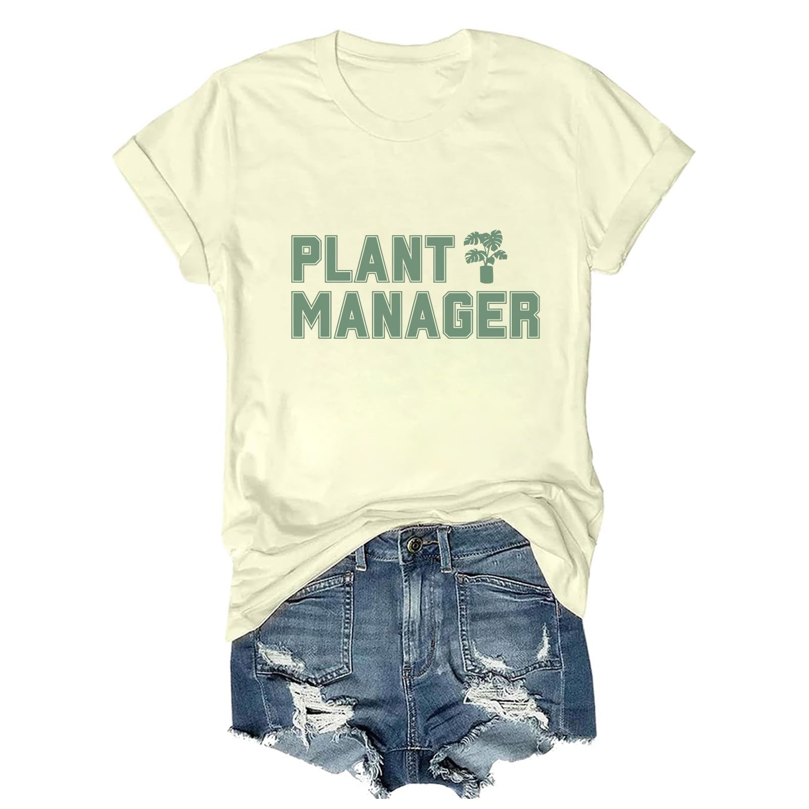 Plant Manager T-Shirt Funny Gardening Shirt Botanical Humor Tee