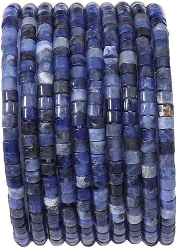 Miniatura 8 de Cuentas cilíndricas cortas de aventurina verde natural de 0.079 x 0.118 in, 155 cuentas sueltas de tubo semipiedras preciosas para diseño de joyería