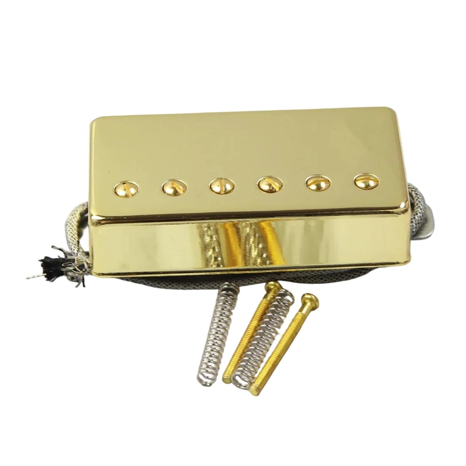 Pickup Humbucker Per Chitarra Acustica Monoblocco Montabile Sul Manico O Sul Ponte(Chrome bridge)