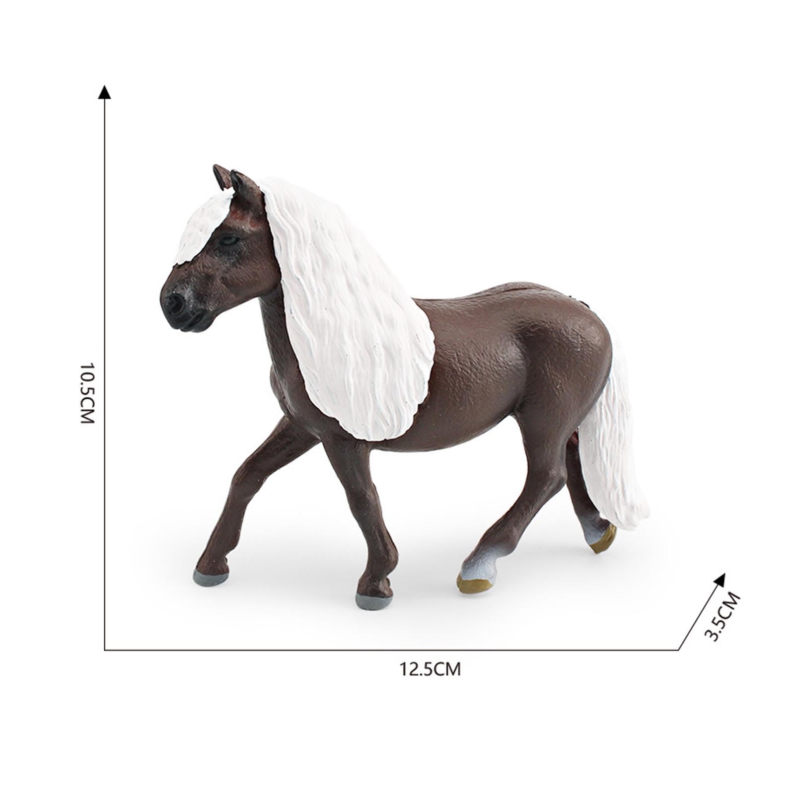 Amazon.co.jp: 4インチ/10.5cm 馬の置物 動物の置物 馬のおもちゃ 子供