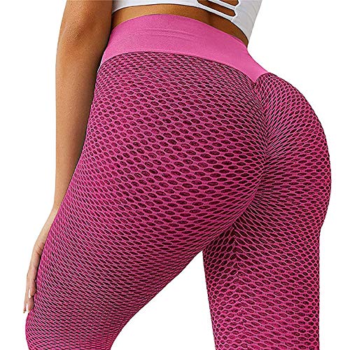 Hipeya Honeycomb Leggings Yogahose Damen Fashion High Waist Fitnesshose Sexy Bauchkontrolle Sport Hosen Slim Hip Lifting Strumpfhosen Bequem Atmungsaktiv Streetwear Hose für Laufen Training Pilates Cover