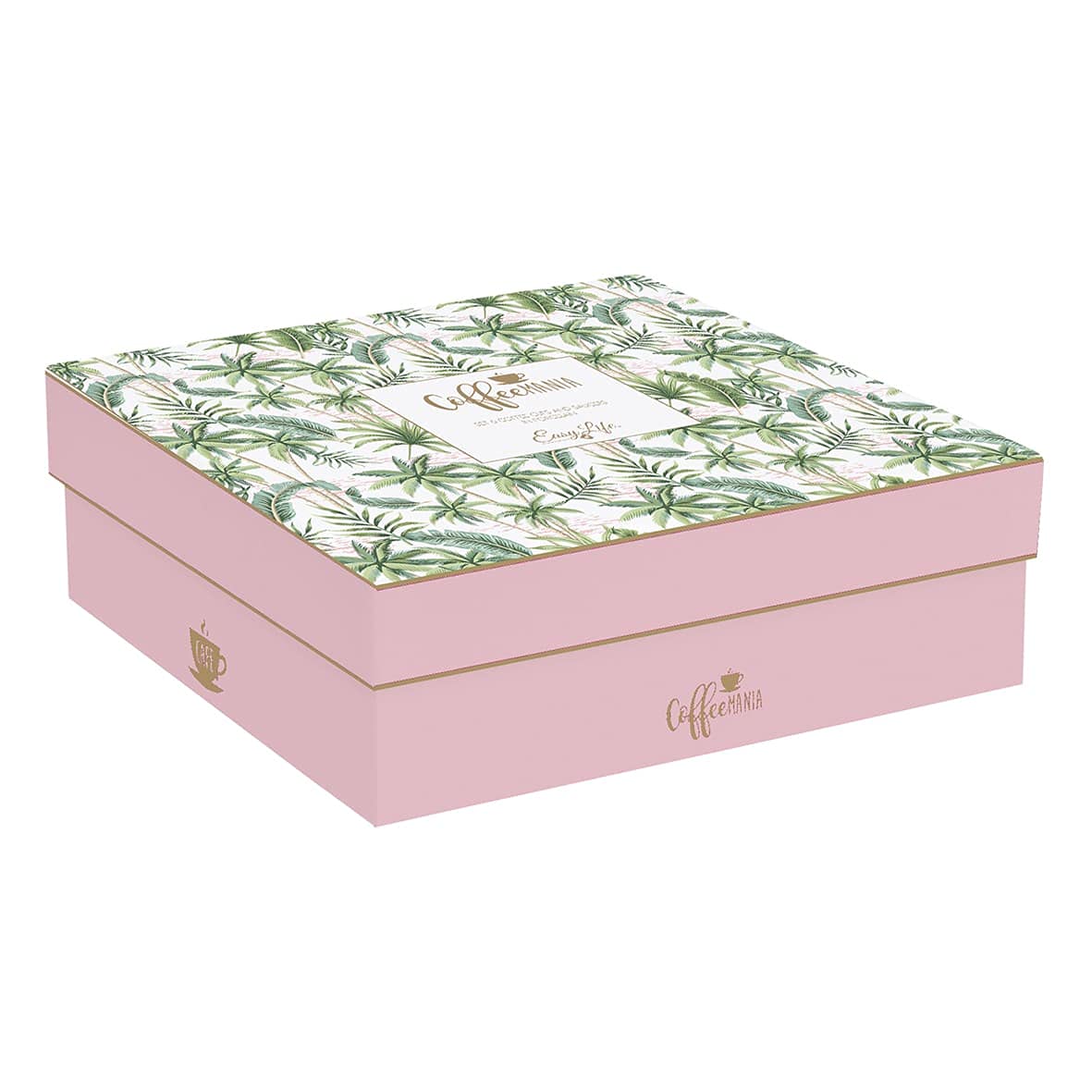 Easylife - Coffret 6 Tasses A Cafe en Porcelaine 100ML Wild Tropical