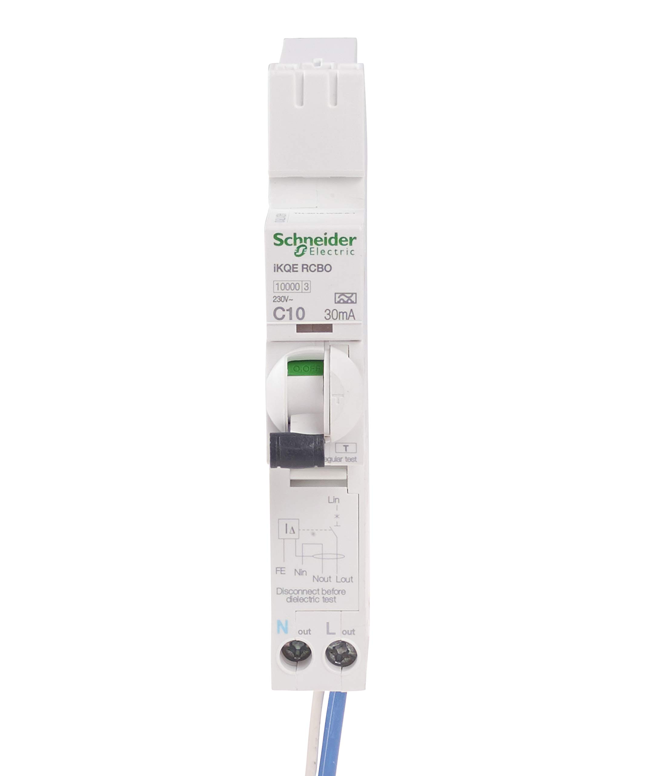 Sponsored Ad – Acti 9, iKQE RCBO, Earth Leakage Circuit Breaker, 1P + N, 10A, 30mA, 10000 A, SEE110C03