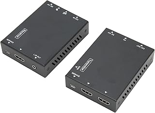 AV Signal Extender, 100-240V 4K 60Hz HD Multimedia Interface Extender HDC EDB70SK for Big Screen for Multimedia Conference Room (UK Plug)