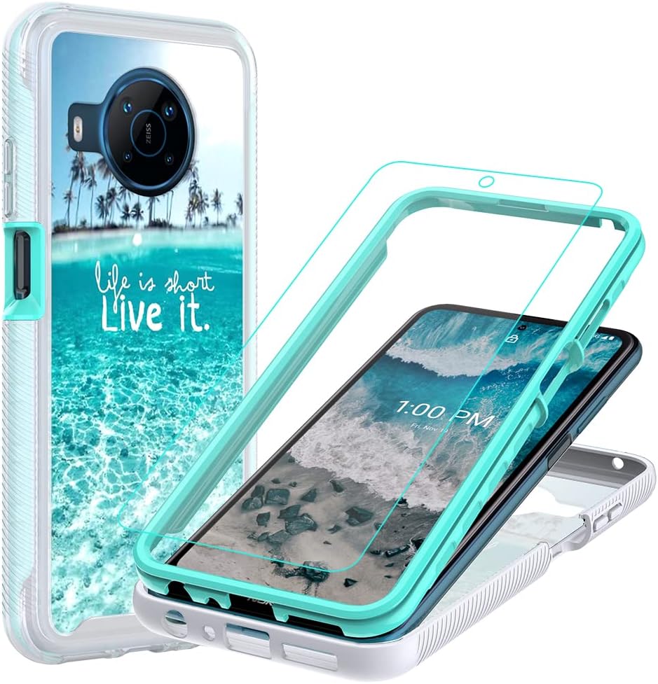 Voanice for Nokia X100 Phone Case with Tempered Glass
