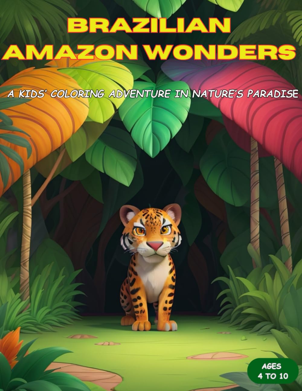 Brazilian Amazon Wonders: A Magical Coloring Journey Through Nature’s Paradise for Kids