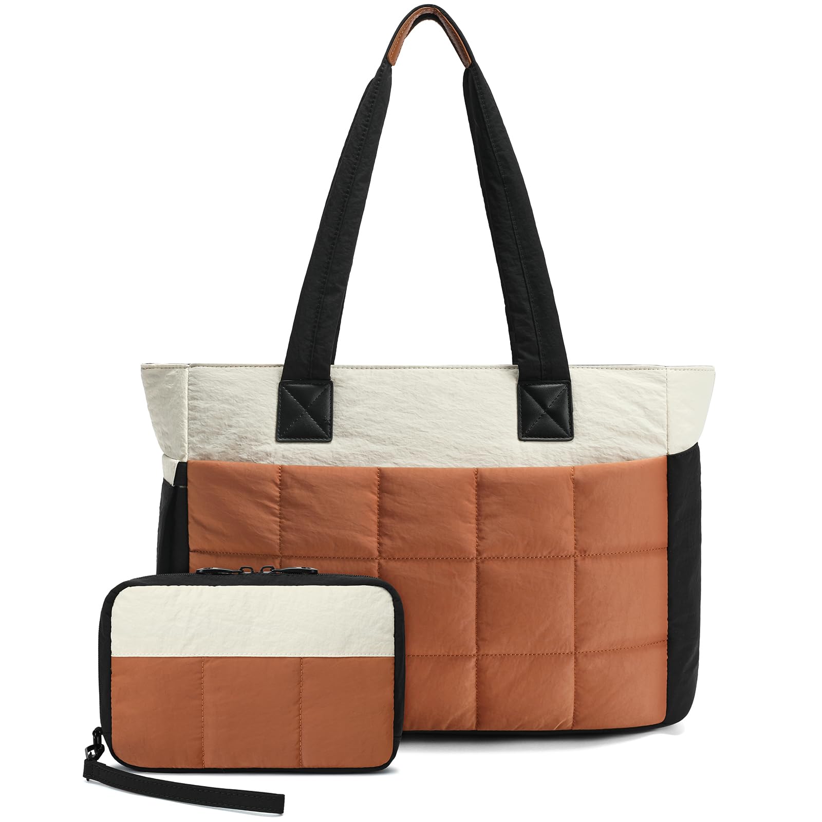 Teacher Tote Bag for Women with Accordion File Organizer Pocket