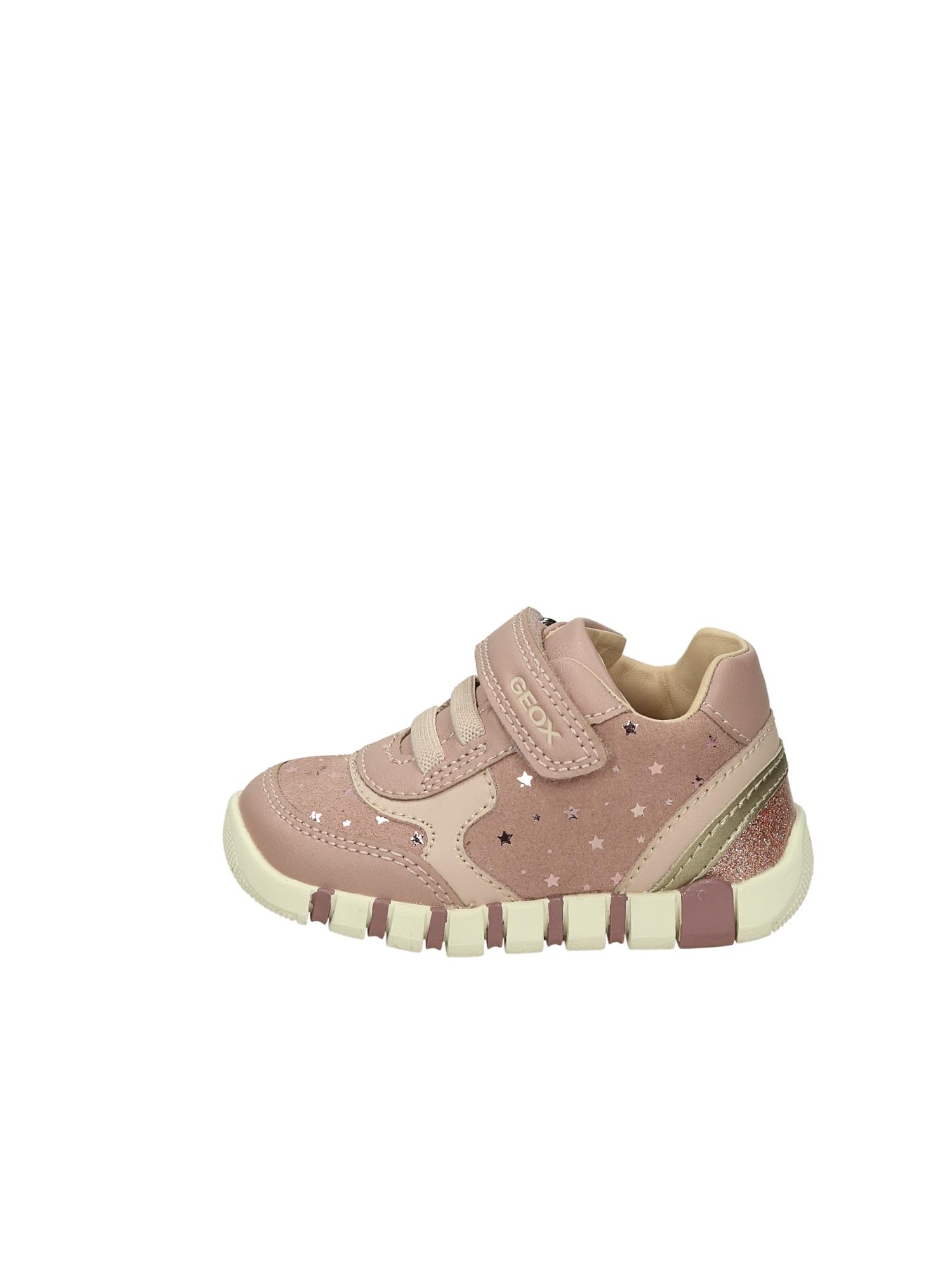 Geox Boy's B IUPIDOO Girl First Walker Shoe, Antique Rose/PLATINU, 7.5 UK Child