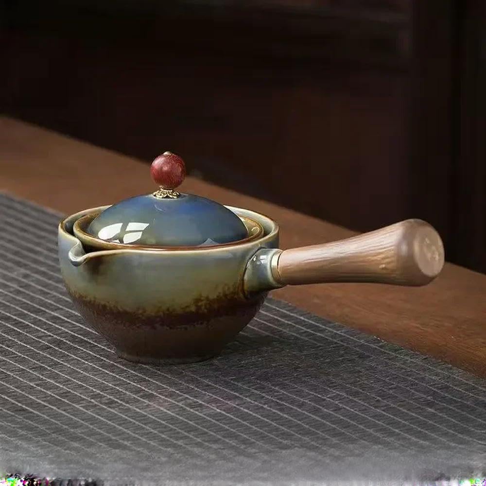 Chiński zestaw do herbaty Kung Fu, podróżny zestaw do herbaty, ceramiczny, przenośny zaparzacz, filiżanka do herbaty