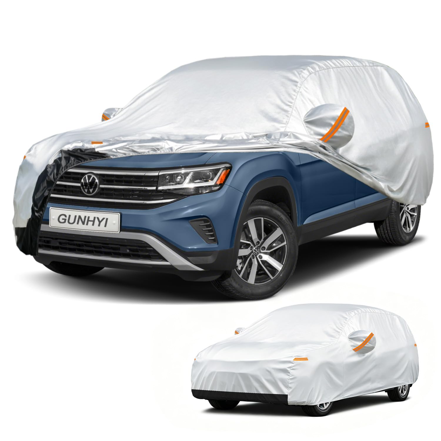 GUNHYI Car Cover Custom Fit Volkswagen Atlas (2017-2026) Waterproof for Automobiles, Oxford Sun Rain Dust Snow Protection (Ships from US Warehouse, Delivery 3-8 Days)