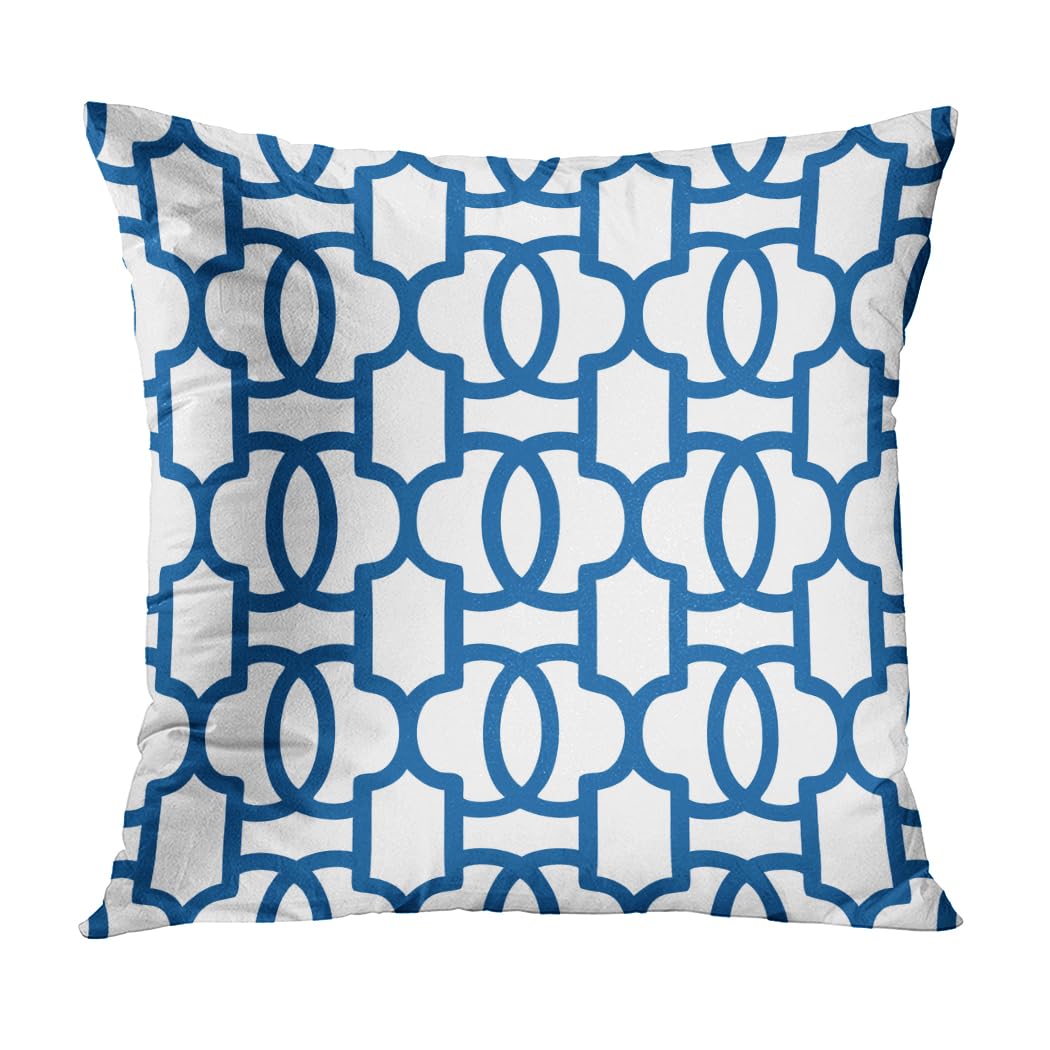 Gofdcgjm Pillow Covers 24X24 Abstract Blue Geometric Lines Throw Pillows Cover Super Soft Cozy Cushion Case Bedroom Home Outdoor Decor for Couch Bed