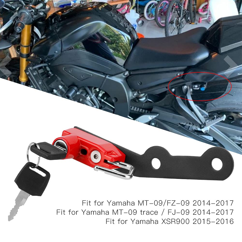 mt 09 helmet hook Aluminum Alloy Lock Mount, Motorcycle Refitting Fit for MT09 FZ09 FJ09 XSR900 with High Strength and AntiRust, Convenient Helmet Hanging, Designed for MT09/FZ09 (Red) : Everything Else Classic Spinning Rods Model:7' Heavy The Best Duffle Bags quick_filter:Bags & Cases