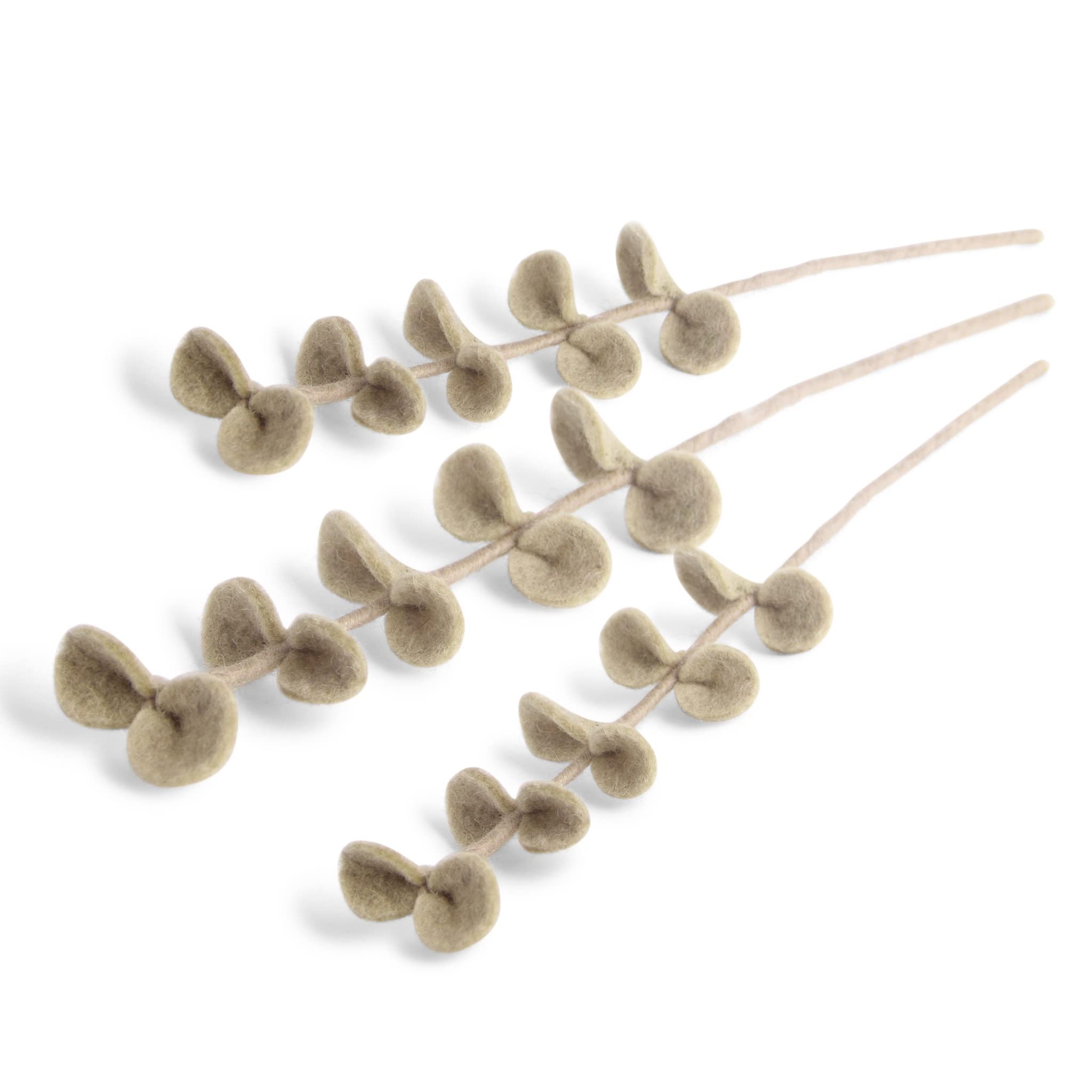 Én Gry & Sif Women's Eucalyptus Branch 3X Gry & Sif Artificial Eucalyptus Branches, Flexible Stem, Decorative Branches Made Of Felt, Artificial Plant, Flower Bouquet, Weddings, Diy Projects, Handmade, Fairtrade, 30 Cm, 3 X Sage