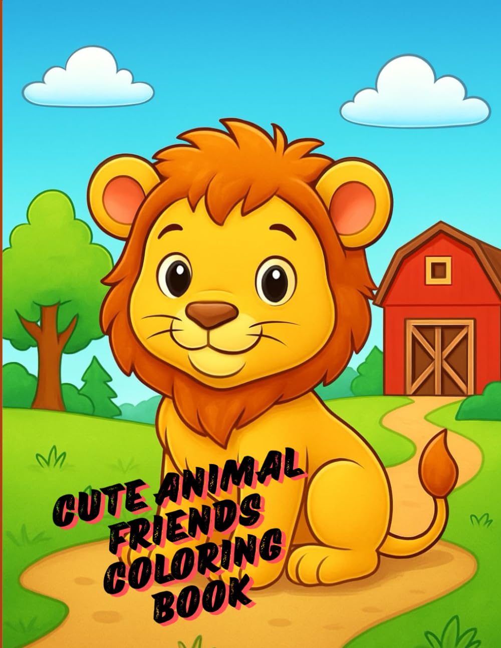 CUTE ANIMAL FRIENDS COLORING BOOK