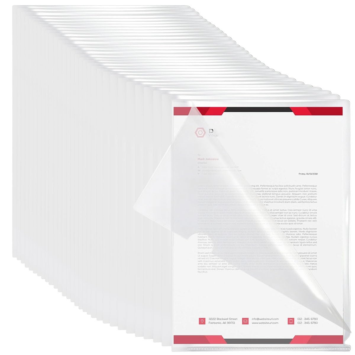Xygobla 30 Packs Clear A4 Plastic Folders, Cut Flush Folder Plastic Document Wallets (140 Micron PP) Open Top & Side Wallets Clear Side Cut File Cover Presentation Covers for Office,Report,School